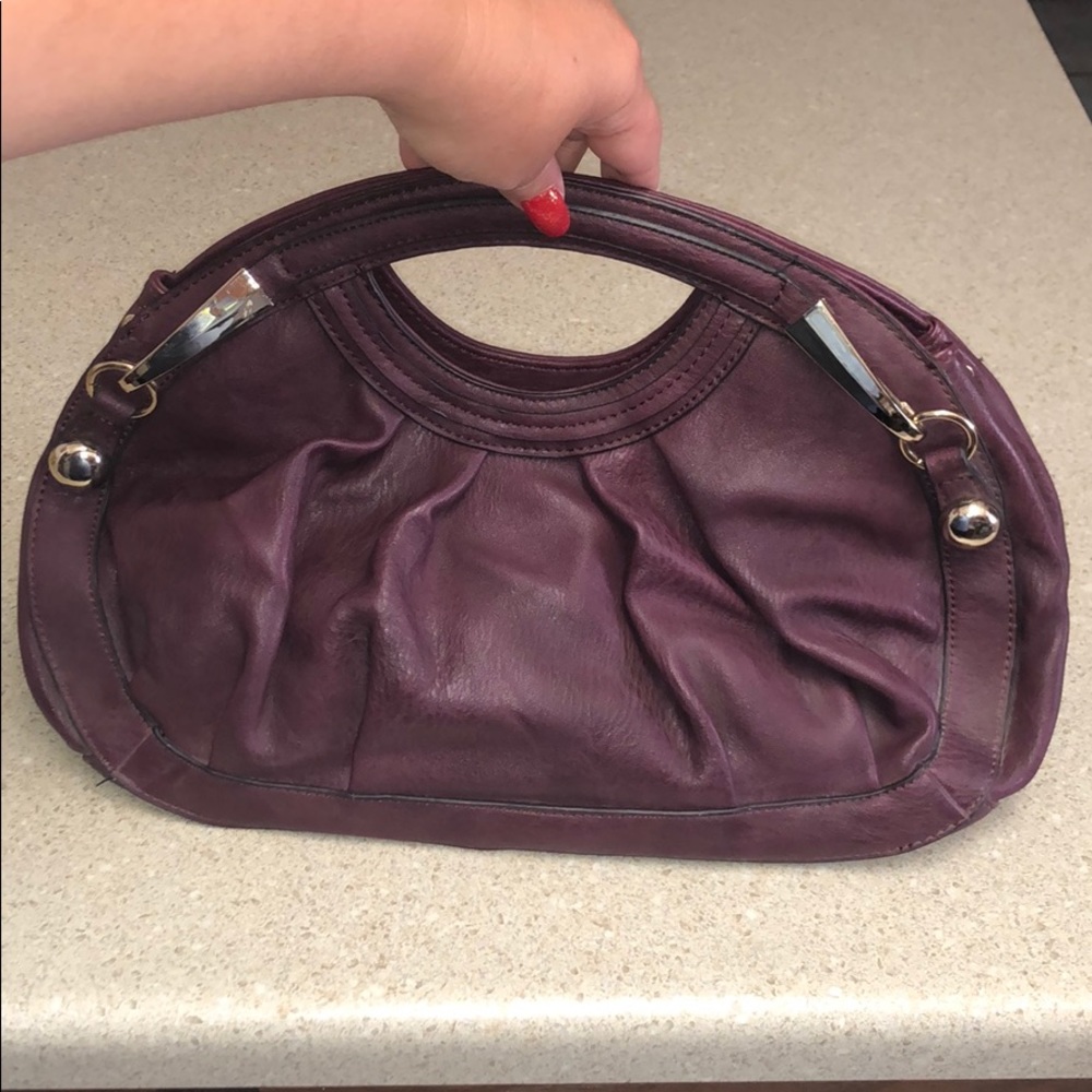 Plum and Gold Grecian Goddess Bag.